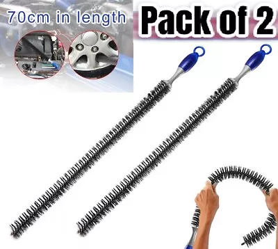 2 Pack Long Reach Flexible Radiator Heater Cleaning Brush Dust Cleaner 70cm • £8.99