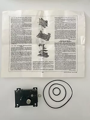 MECCANO 1960s - MAGIC MOTOR CLOCKWORK E6 + Instruction Leaflet & 3 Bands • £12