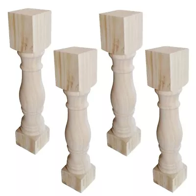 12.5  Traditional Bench Legs Unfinished Coffee Table Legs TV Bench Leg Set ... • $76.97