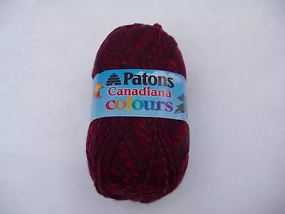 Patons Canadiana Colours Yarn Plum Acrylic Washable Yarn • $6.50