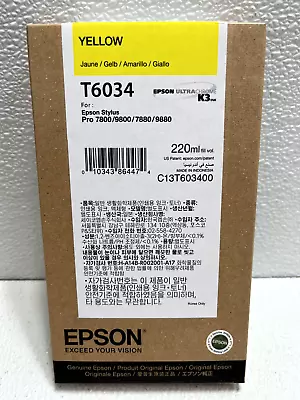 Epson Genuine Ink T6034 Yellow Date: August 2023 • $79.95