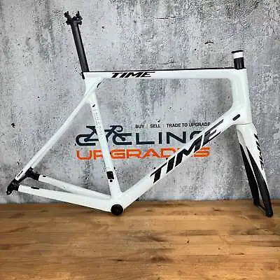 Low Mile! Time Alpe D'Huez 01 XL (58cm) Carbon Disc Brake Bike Frameset 700c 191 • $2250.95