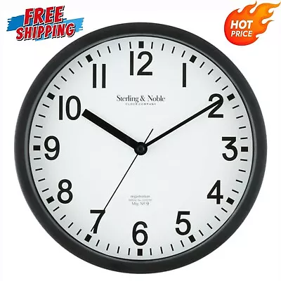 8.78  Analog Wall Clock Large Modern Home Office Mirror Surface Decor - USA • $7.19