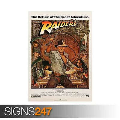 Indiana Jones Raiders Of The Lost Ark Harrison Ford (zz259) Movie Poster • £3.95