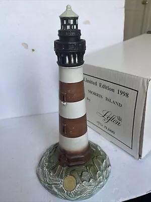 Morris Island SC. Lefton SIGNED Lighthouse 1998 LIMITED EDITION 08657 NEW IN BOX • $39.99