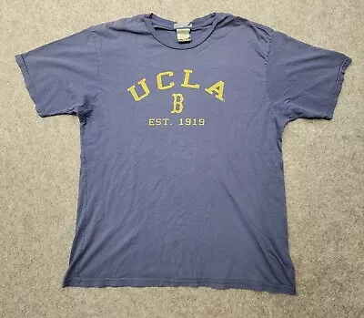 U-Trau Mens Blue T-Shirt UCLA Bruins Size M Shortsleeve 100% Cotton USA Made • $12