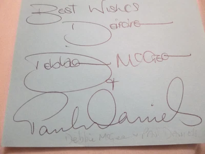£4.99 • Buy Magician PAUL DANIELS & Assistant DEBBIE McGEE Strictly Hand Signed Page
