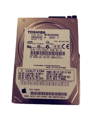 $5.99 • Buy Toshiba 80GB Internal SATA Laptop Hard Drive MK8032GSX