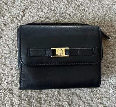 Etienne Aigner  Black Leather Wallet • $10