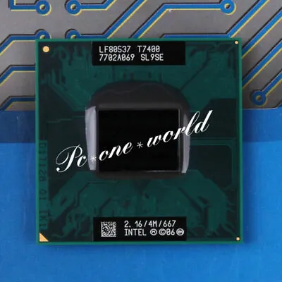 Intel Core 2 Duo T7400 CPU 2.16 GHz Dual-Core Socket M 478 Pin Laptop Processor • £16.74