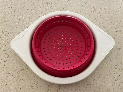 Chef’n Collapsible Colander Folding Strainer Silicone Space-Save Sieve Cooking • £3