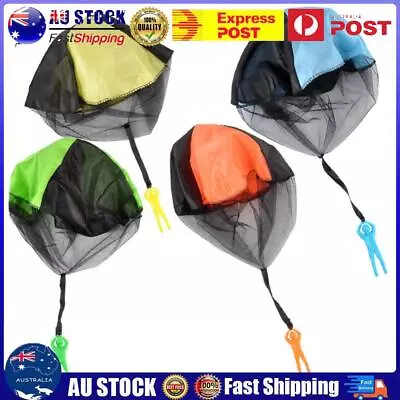 Hand Throwing Kids Mini Play Parachute Toy Man Model Outdoor Sports Toys AU • $8.44