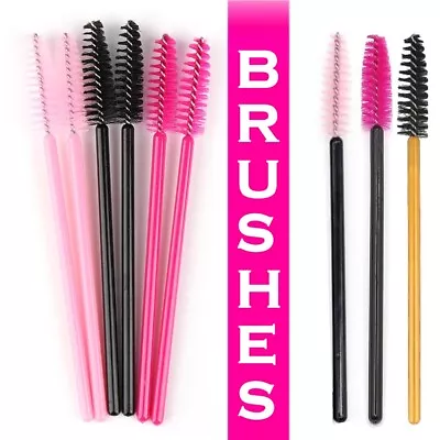 Eyelash Brushes Disposable Mascara Wands Applicator Lash Extension Cosmetic Set • £1.88