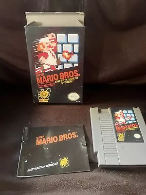 Super Mario Bros. Nintendo Entertainment System NES 1985 Video CARTRIDGE And Box • $38