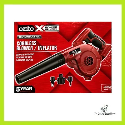 Ozito PXC 18V Workshop Blower And Inflator - Skin Only • $78