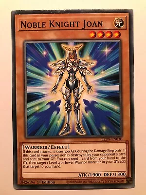 Noble Knight Joan - LED8-EN030 - Common - 1st Edition- YuGiOh • £0.99