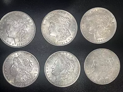 Set Of 6 E Pluribus Unum 1921 Silver One Dollar US Coin • $500