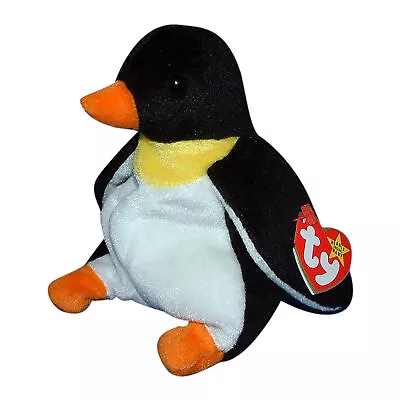 Ty Beanie Baby Waddle - MWMT (Penguin 1995) • $9.89