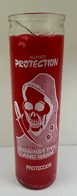 Protection Red Wax 7 Day Glass Jar Ritual Type One Color Unscented Candle • $6