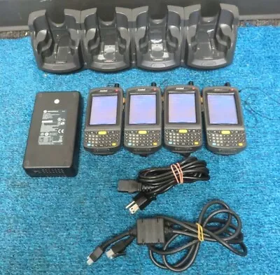 Lot Of (4)Symbol Motorola MC70 Wireless Laser Barcode Scanner MC7094-PUCDJQHA7WR • $349.99