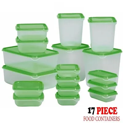 Meal Prep Food Containers With Lids Plastic Microwave Freezer Safe Storage Boxes • £9.29