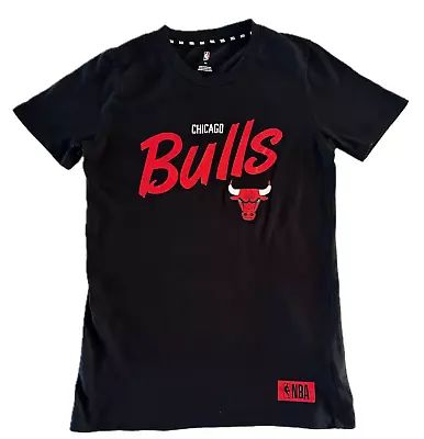 Chicago Bulls NBA - Kids Unisex T-Shirt Black Short Sleeve Basketball Size 16 • $21.99