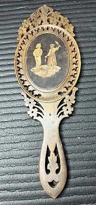 Fine Antique ITALIAN INLAID Hand-Carved Parquetry Mirror  C. 1920 • $256.45