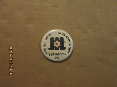 AHL Maine Mariners Vintage 1980 Booster Club Convention Hockey Pinback Button • $40