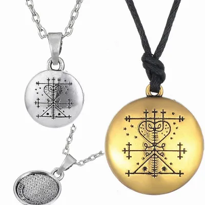 Maman Brigitte Voodoo Loa Veve Pendant Money Talisman Wealth Amulet Men Necklace • $4.29