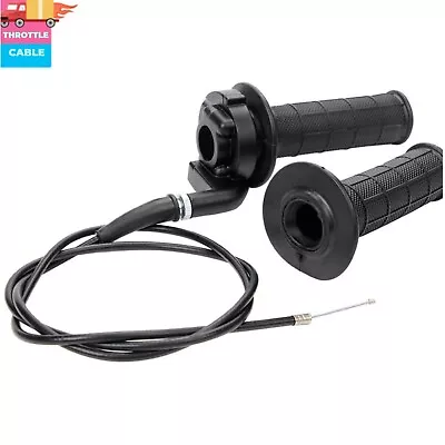 Mini Bike Chopper Twist Throttle Assembly Grip Cable Kit 7/8  Motorcycle Bar New • $19.79