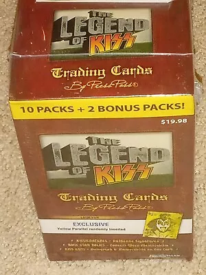 The Legend Of KISS Box Set 12 Packs Of Trading Cards ++ Press Pass ORIGINALS! • $56