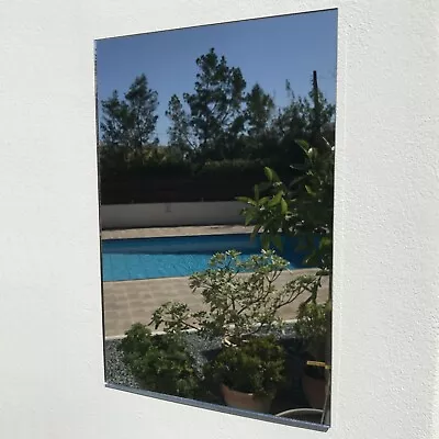 Rectangle Shaped Garden Mirrors - Acrylic Safety Outdoor Mirrors • £7.93