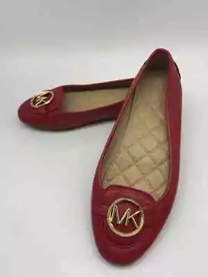 Pre-Owned MICHAEL Michael Kors Red Size 7 Loafer Flats • $23.19