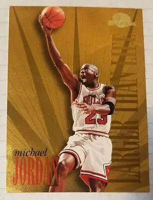 🔥Rare 1995-96 Michael Jordan Skybox Larger Than Life Gold Insert L1 Bulls • $119.99