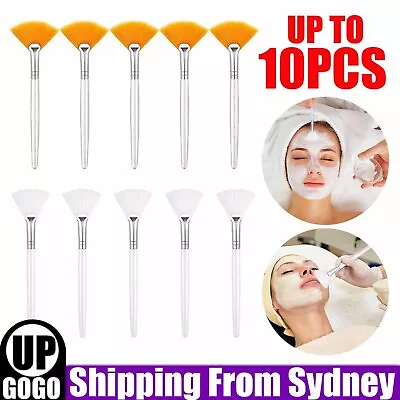 UP10PCS Women Facial Brushes Fan Mask Brush Soft Brushes Cosmetic Makeup Tools • $8.99
