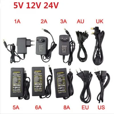 £1.67 • Buy AC110 220V Power Supply Adapter LED Strip 1A 2A 3A 5A 8A 10A DC 5V 12V 24V