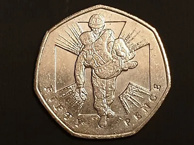 2006 50p WOUNDED SOLDIER 50p COIN HUNT 2006 Coin Fifty Pence 50p UNC • £3500