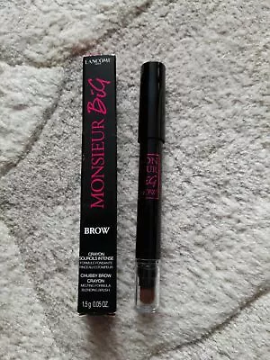 £12.95 • Buy New Lancome Monsieur Big Brow Chubby Brow Crayon / Brush CHOOSE SHADE 1.5g READ