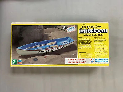Midwest Products The Sea Bright Dory Lifeboat All Wood Display Model NEW • $39.99