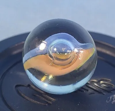 Vintage Glass Marble Cats Eye With Air Bubble Like A Pearl Estate Find  • $24.99