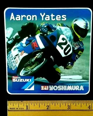 2006 Aaron Yates Team Suzuki Yoshimura MOTORCYCLE RACING Glossy Sticker Decal • $4.95