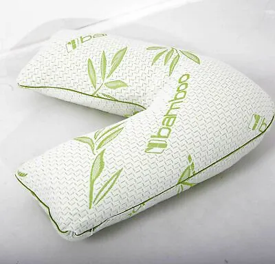 £17.99 • Buy Bamboo V Shape Memory Foam Pillow Orthopedic Back Maternity Pregnancy Nursing