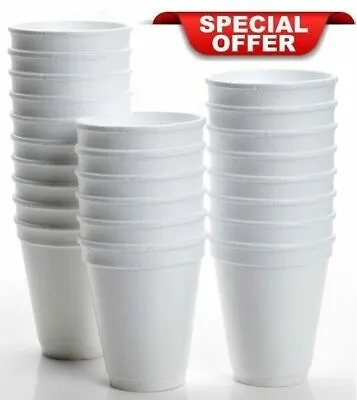 £59.99 • Buy Dart White Foam Polystyrene Disposable Cups -tea ,coffee,party - Free Delivery!!