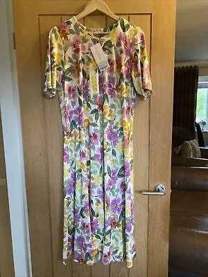 David Nieper Floral Dress UK16  Summer Wedding Party • £49.99