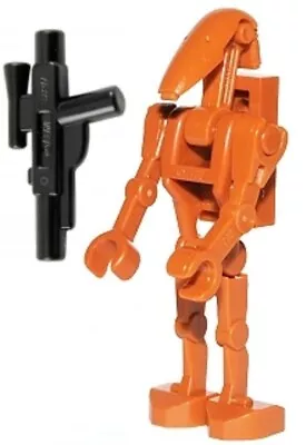 LEGO Star Wars Battle Droid Dark Orange Minifigure Sw0467b 1 X 2 Plate On Back • $15