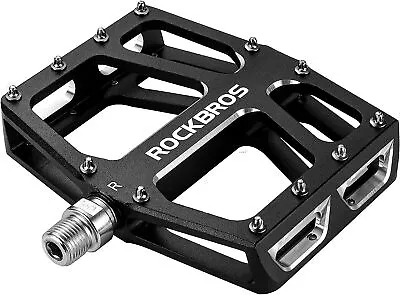 ROCKBROS Cycling Sealed Bearing Pedals Bicycle Wide Platform Flat Pedals 9/16   • $31.27