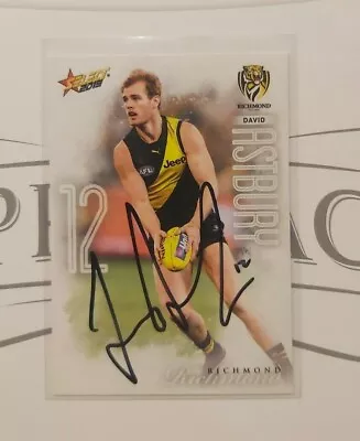 Richmond Tigers - David Astbury Signed Afl 2019 Select Footy Stars Card • $8