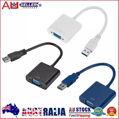 NEW USB 3.0 To VGA Converter Cable 1080P Video Display Adapter For Monitor Proje • $12.32