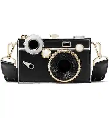 Kate Spade Clic 3D Camera Clutch Bag Novelty Purse Crossbody Black Sold Out New  • $1086.42