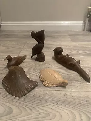 Hand Carved Wooden Animals • £20